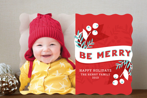 Be Merry Berries Holiday Photo Cards