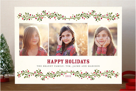 French Berries Holiday Photo Cards