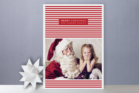 Merry Stripes Holiday Photo Cards