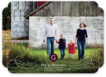 MODERN MONOGRAM Holiday Photo Cards