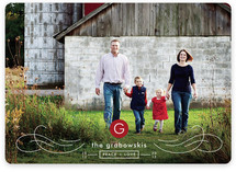MODERN MONOGRAM Holiday Photo Cards