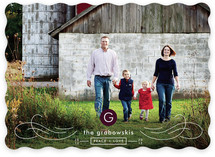 MODERN MONOGRAM Holiday Photo Cards