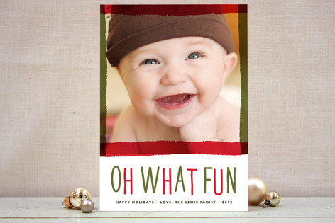 Painted Frame Holiday Photo Cards
