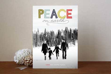 Modern Headline Holiday Photo Cards
