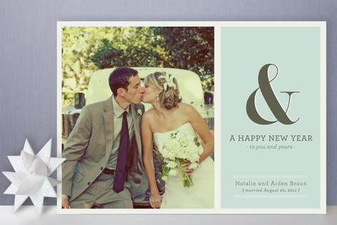 & A Happy New Year Holiday Photo Cards