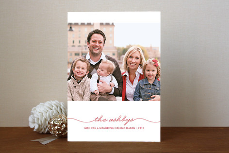 Beautifully Penned Holiday Photo Cards