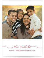 Beautifully Penned Holiday Photo Cards
