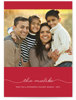 Beautifully Penned Holiday Photo Cards