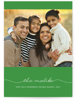Beautifully Penned Holiday Photo Cards