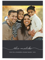 Beautifully Penned Holiday Photo Cards