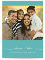 Beautifully Penned Holiday Photo Cards