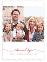 Beautifully Penned Holiday Photo Cards