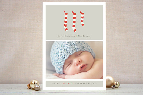 A New Stocking Holiday Photo Cards