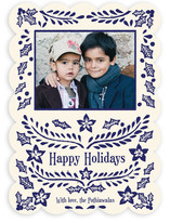 Block Printed Holiday Photo Cards