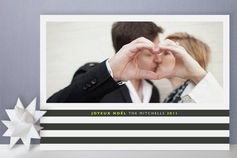 Noel in Stripes Holiday Photo Cards