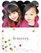 Confetti Scatter Holiday Photo Cards