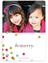 Confetti Scatter Holiday Photo Cards