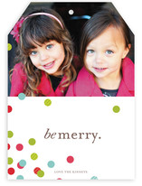 Confetti Scatter Holiday Photo Cards