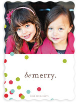 Confetti Scatter Holiday Photo Cards