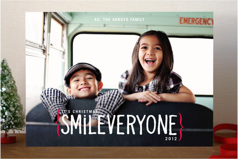 Smile Everyone Holiday Photo Cards