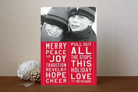 All the Stops Holiday Photo Cards