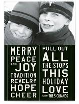 All the Stops Holiday Photo Cards