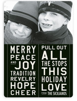 All the Stops Holiday Photo Cards