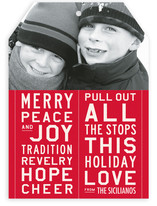 All the Stops Holiday Photo Cards