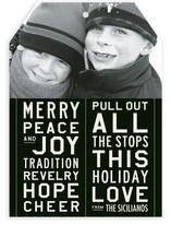 All the Stops Holiday Photo Cards