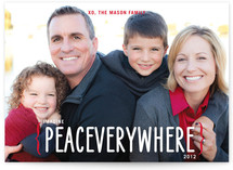 Peace Everywhere Holiday Photo Cards