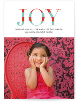 Striped Joy Holiday Photo Cards