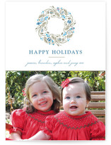 Trimmed Wreath Holiday Photo Cards