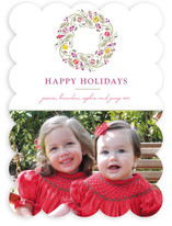 Trimmed Wreath Holiday Photo Cards