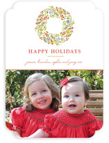 Trimmed Wreath Holiday Photo Cards