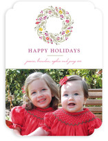 Trimmed Wreath Holiday Photo Cards