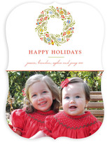 Trimmed Wreath Holiday Photo Cards