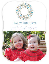 Trimmed Wreath Holiday Photo Cards