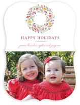 Trimmed Wreath Holiday Photo Cards