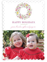 Trimmed Wreath Holiday Photo Cards