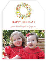 Trimmed Wreath Holiday Photo Cards