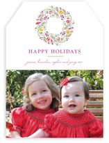 Trimmed Wreath Holiday Photo Cards