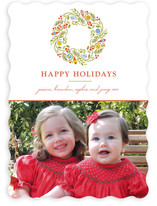 Trimmed Wreath Holiday Photo Cards