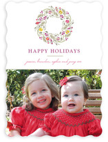 Trimmed Wreath Holiday Photo Cards