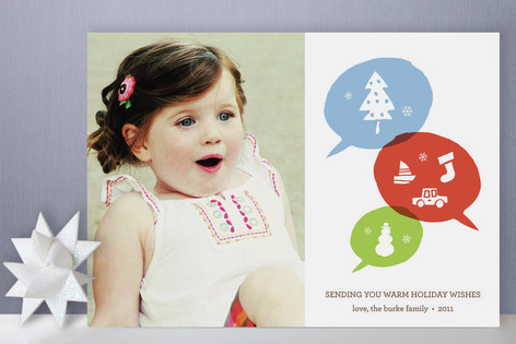 Holiday Talk Holiday Photo Cards