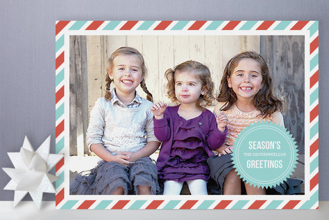 Mod Holiday Seal Holiday Photo Cards