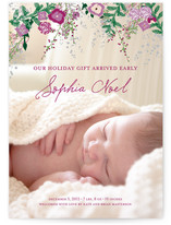 Fleur de Noel Holiday Photo Cards