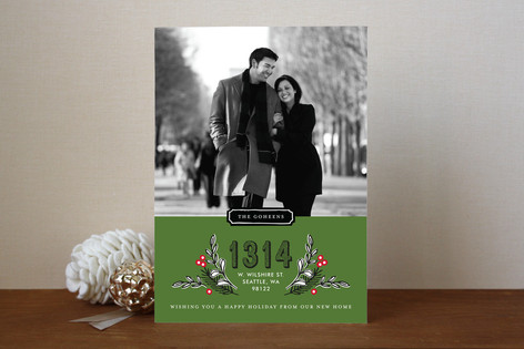 Framed Address Holiday Photo Cards