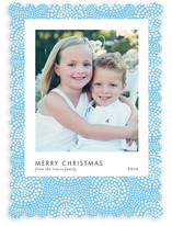 Patterned Snapshot Holiday Photo Cards