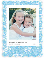 Patterned Snapshot Holiday Photo Cards