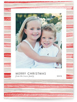 Patterned Snapshot Holiday Photo Cards